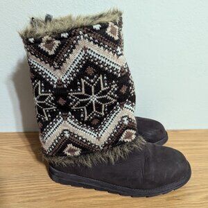 MUK LUKS Andrea 4-in-1 Boots Size 9